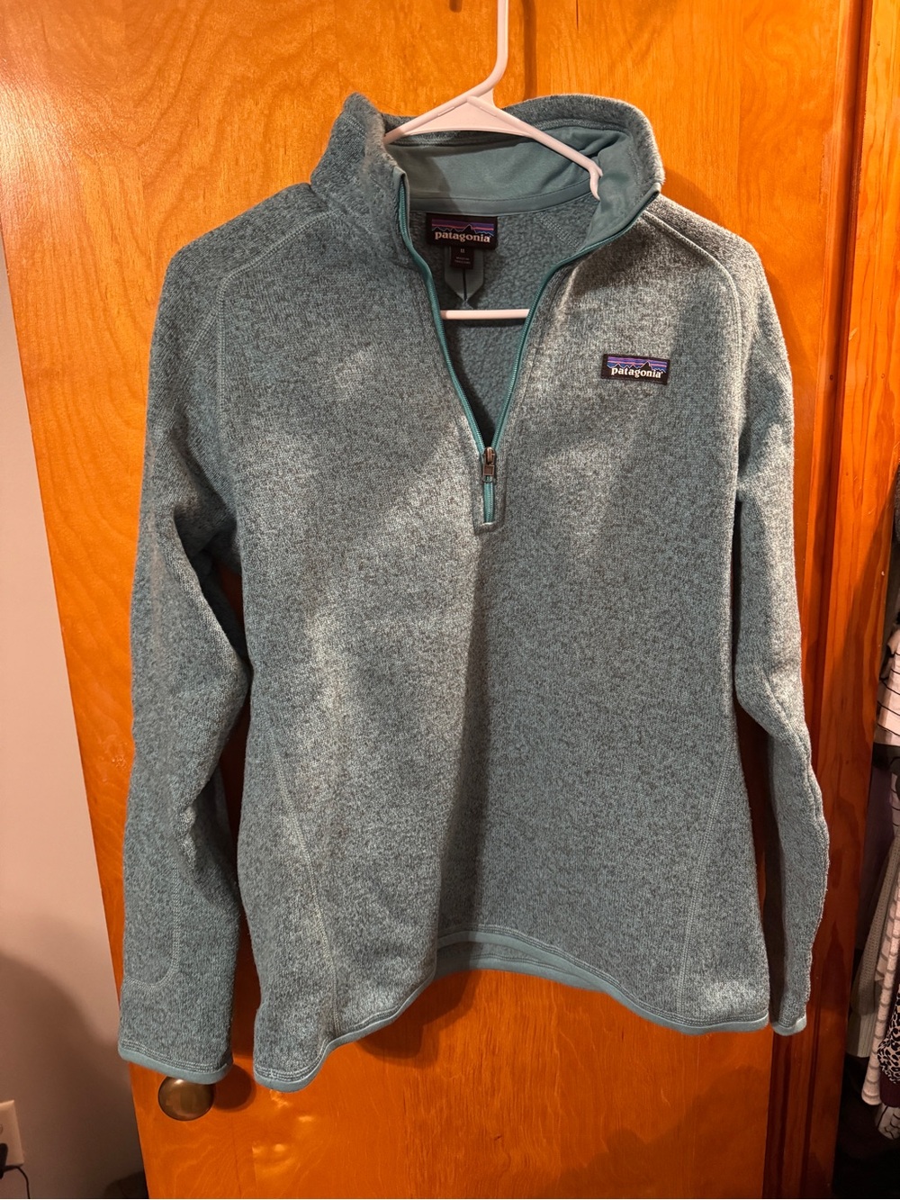 Patagonia Women’s Teal Quarter-Zip Fleece Pullover
